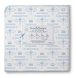 SwaddleDesigns Ultimate Receiving Blanket, Little Prince, Pastel Blue by SwaddleDesigns [並行輸入品]