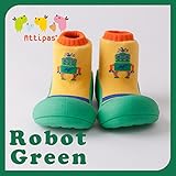 アティパス attipas ベビーシューズ ロボット グリーン Mサイズ（11.5cm） Robot