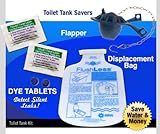 基本的なトイレキット交換用フラッシュフラッパーDyeタブレット(サイレントリーク検出) NRGタンク変位バッグ