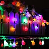 Fuloon　10M 80球チェリー　ソーラーLEDライト　庭園ガーデンライト　クリスマス、パーティー、結婚式 (カラー)