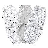 スワドルミー ベビー おくるみ 3枚セット S/M コットン (サイズ：S/M (0-3m)、カラー：XO) swaddle me [並行輸入品]