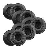 交換用イヤーパッド 直径50mm ヘッドセットイヤーパッド HW251N HW261N HW510 HW520 Blackwire C320 3210 3220 Jabra Biz 2300 GN2000 PRO 920 9450 および最も標準サイズのオフィスヘッドセットに対応の交換用イヤークッション （10個入り）