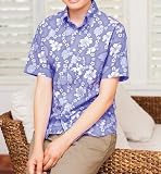 介護衣 ボンマックス (Natural Smile) FB4521U アロハシャツ プチハイビスカス 3L 9.ピンク
