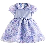 (キャサリンコテージ) Catherine Cottage子供服 ベビードレス フォーマル 発表会 結婚式 花柄オーガンジーの襟付きベビードレス 90cm... CC0285