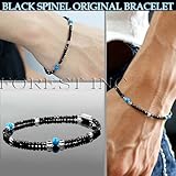 天然石 ブラックスピネルA天然水晶ターコイズ