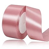 40mm ローズゴールド リボン ラッピング 縦長22Mサテンリボン 手芸 手作り ギフトラッピング用リボン ローズゴールド