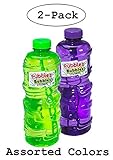 2 Pack of Little Kids Fubbles No-Spill Bubble Tumbler Solution Refill Bottle with Large Wand - 32 oz