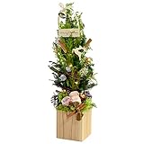 フラワーマーケット花由 プリザーブドの本物コニファーのクリスマスツリー