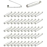 ブローチ ピン コサージュピン 回転式 ロック 手作りパーツ 安全 丈夫 DIY用品 アクセサリー パーツ ハンドメイド シルバー 25mm 50個