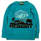 《秋冬春対応》 Reboot(リブート) 裏毛サファリPtトレーナー 120cm/Gn NO.AH-1691606