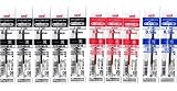 三菱鉛筆 ジェットストリーム 多色ボールペン 0.5mm 替芯 10本セット (黒5本・赤3本・青2本) SXR-80-05