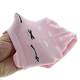 キッズベビーカートン柄の 幼児アンチスリップハイソックス ウォーマーストッキング 綿 タイツ パターン:ハート