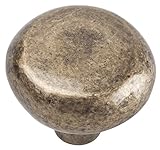 Atlas Homewares 331-CM Distressed Collection 1.38-Inch Round Knob, Champagne [並行輸入品]