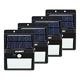 suaoki 28LED ソーラーライト センサーライト 太陽光発電 ライト・パネル分離可能 三つの点灯モード 明暗·人感センサー 夜間自動点灯 IP65防水 庭 ガーデン 玄関 屋外照明 防犯用など