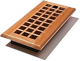 Decor Grates WE412-N Lattice Wood Floor Register, Natural Oak, 4-Inch by 12-Inch [並行輸入品]