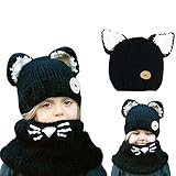 ふわふわ まふまふ マフラー 毛糸 写真 服 幼児 男の子 女の子 ギフト キャップ かわいい ボンボン 耳あて 耳カバー 付き ボア Bonice ニット帽子 ベビー 秋冬 可愛い 耳付き 猫耳 マ