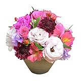 [エルフルール] 生花 カラーが選べる店長おまかせアレンジメント フラワーギフト 生花 誕生日祝い 結婚記念日 結婚祝い お祝い プレゼント ギフト (ピンク系)