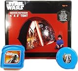 Disney Star Wars Indoor/Outdoor 4x3 Tent with Sandwich and Snack Containers Bundle. [並行輸入品]