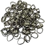 phalatina 5C F型 接栓 アンテナ 電波 同軸 接続 ケーブル用 強加圧 カシメ リング 業務用 プロ 選べる 個数 (１００個)