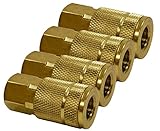 Hot Max 28133 Tru-Flate 1/4-Inch x 1/4-Inch Female NPT Coupler, 4-Pack [並行輸入品]