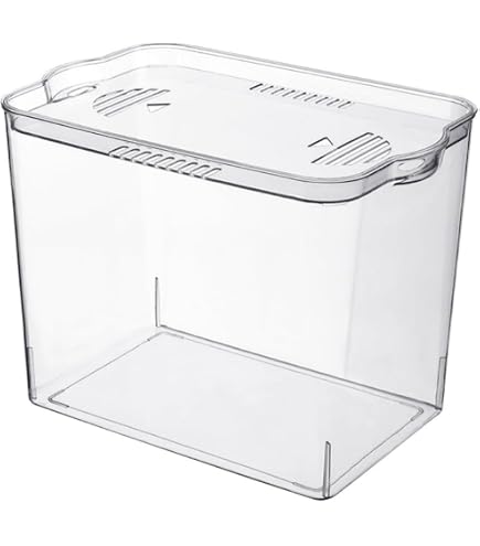 大型プラスチック水槽 緑色 Amazon | Zxyler プラスチック水槽 XL サイズ 蓋付き 透明高強度 金魚