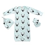夏Fall Baby Sleepsack Wearable Blanket鹿ブルーガウンSleepingバッグ3pcs カラー: ブルー