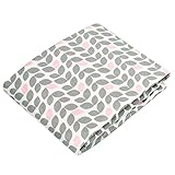 Kushies Baby Fitted Change Pad Sheet, Grey Petal by Kushies