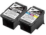 エコリカ キヤノン BC-365 BC-366 リサイクルインク ブラック カラー セット 残量表示対応