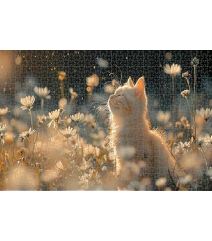 Amazon | 1000ピースジグソーパズル- Shimaier かわいい猫、賢い猫