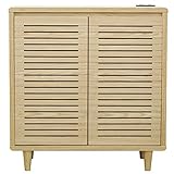 大川家具 関家具 サイドキャビネット 幅80cm ナチュラル 244045