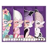 カラコン コスプレ ワンデー 紫 パープル 1day コンタクト kumer コスプレ用カラコン 使い捨て 度あり 度なし 6枚入り【BC】8.6【DIA】14.2 【着色直径】13.2【PWR】4.25 ファンシーグロー