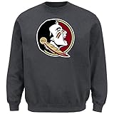 NCAAフロリダ州立大学カレッジ長袖クルーネックフリーススウェットシャツ L グレイ