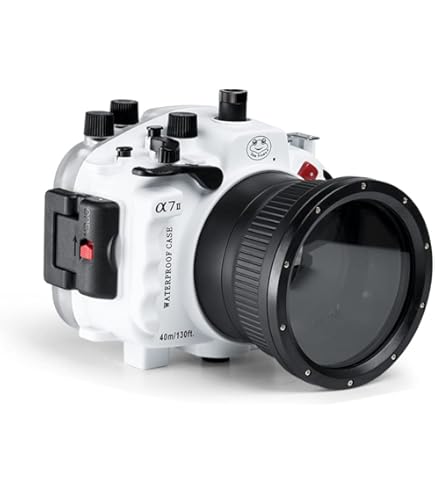 Amazon | Seafrogs 40m/130フィート 水中カメラハウジング 防水