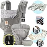 エルゴベビー 抱っこ紐（ベルト付） オリジナル/ギャラクシーグレー・インサート3III 【正規代理店2年間保証-SG認定付】 よだれパッド＋エルゴ収納用ポーチ＋ママ&ベビー両用カバー付