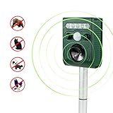 ソーラー超音波害獣・害鳥撃退装置【猫対策・夜行性動物を傷つけずに遠ざける・選べる超音波周波数】