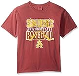 NCAA Arizona State Sun Devils Baseball Bats半袖快適カラーTシャツ、レンガ、Large