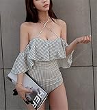 レディース水着 連体式 ビキニ　ワンピース セパレーツ ラッシュガード フィットネス スクール水着　着痩せ 　カップ付ワイヤー入り　保守的　夏休み 泳ぐ 　ホルターネック　バックレス　美胸　グリッド　