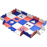 ottostyle.jp パズルジョイントマット 30×30cm 15枚セット 【オーシャン】 ラグ カーペット 防音 キズ防止 断熱効果 衝撃吸収 抗菌 プレイスペース 託児所 子供部屋 赤ちゃん 