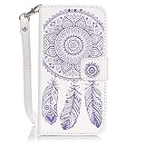 OMATENTI iPhone 7 ケース, Apple iPhone7 高級PUレザー ケース 手帳型 保護ケース カード収納ホルダー付き 横置きスタンド機能付き マグネット式 スマホケース [全8