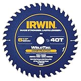 Irwin Tools 1934297 40-Tooth WeldTec Cordless Circular Framing/Ripping Saw Blade, 6-1/2" [並行輸入品]