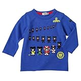 nミキハウスDOUBLE.BダブルＢ集団行進ベア☆長袖Ｔシャツ【110ｃｍ・ブルー（15）】