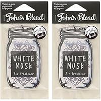 ノルコーポレーション ルームフレグランス Johns Blend エアーフレッシュナー ホワイトムスク ホワイトムスクの香り セット 2枚セット