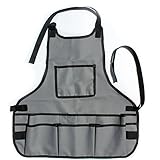 RaiFu 作業服 エプロン 防水 マルチポケット ツール収納 ガーデン ガーデンワーク服 ハードウェア ツールキット ペット用品 園芸 実用的 グレー