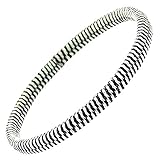 特許素材 5倍！ 日本製！体に溜まった静電気を体外へコロナ放電！ 静電気除去 ブレスレット メンズ レディース キッズ 男性 女性 子供 GOODデザイン 静電気防止 静電気軽減 静電気 対策 花粉症 花粉 ヘアゴム ヘアアクセ 白黒 (17.5cm～18.5cm)