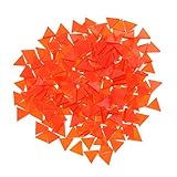 monkeyjackバルクジオメトリクリアガラスモザイクタイルPieces for DIY趣味アートクラフト材料アクセサリーマルチスタイルを選択 10mm x 10mm rhombus オレンジ f9