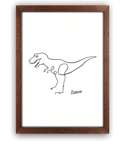 Amazon.co.jp: ピカソ ダチョウの絵 A4サイズ フレーム付き