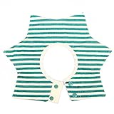 よだれかけ ベビー　ビブ 綿100％ 新生児 360度回転可 可愛い 柔らかい（グリーン）