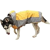 犬のレインコート 犬用カッパ 雨具 通気 帽子付 着せやすい リード穴あり 繰り返し洗える お散歩 お出かけ 濡れない