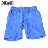 (ディラッシュ)DILASH Wガーゼハーフパンツ ブルー 80