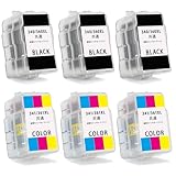 ご使用前に必ず装着方法をご確認ください【埼京企画】BC-340XL(ブラック 大容量)x3 + BC-341XL(3色カラー 大容量)x3 (6本セット)用 詰め替えインクカートリッジ 大容量タイプ BC-340XL341XL BC-340XL/341XL 残量表示非対応